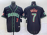 Men's Mexico Baseball #7 Julio Urias Number 2023 Black World Classic Stitched Jersey5,baseball caps,new era cap wholesale,wholesale hats